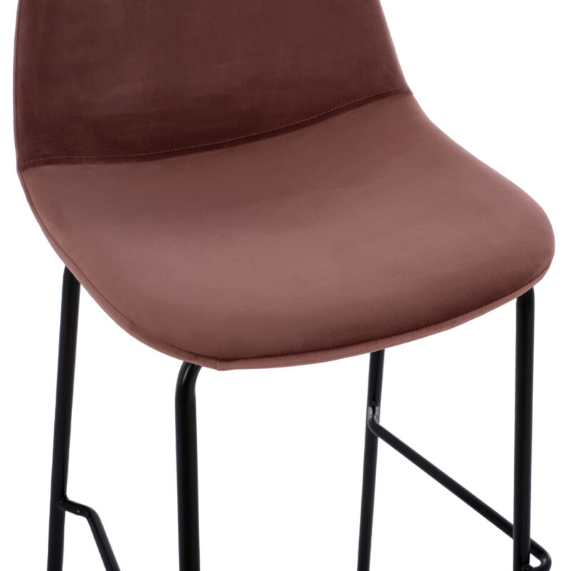 ΣΚΑΜΠΟ ΒΕΛΟΥΔΟ ΣΑΠΙΟ ΜΗΛΟ ΚΑΙ ΜΕΤΑΛΛΙΚΟ ΣΚΕΛΕΤΟ VINCENT 56,5Χ47Χ106 εκ.