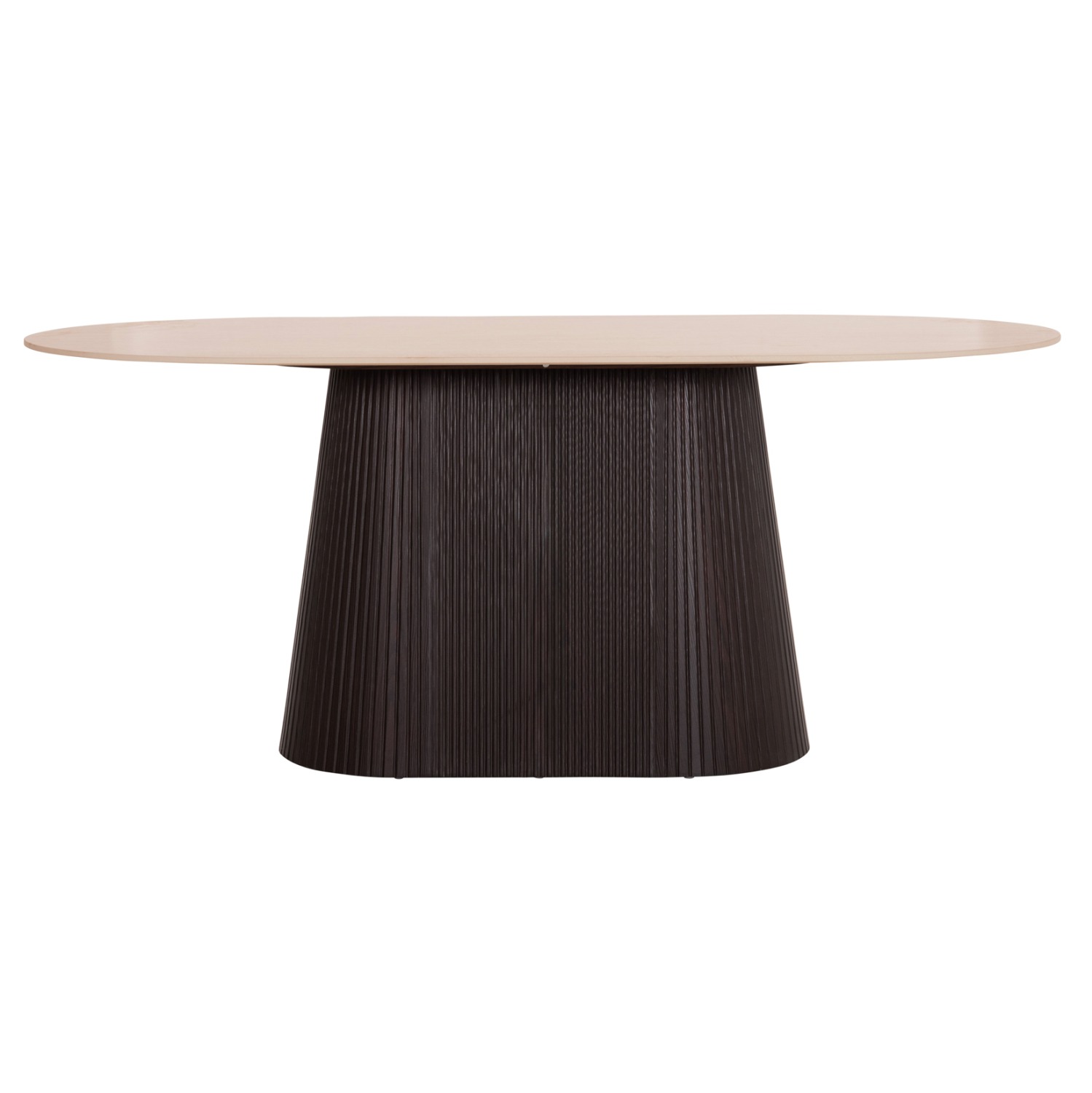 ΤΡΑΠΕΖΙ ΟΒΑΛ CATER ΚΕΡΑΜΙΚΟ TOP ΟΨΗ ΤΡΑΒΕΡΤΙΝΑΣ-MDF ΒΑΣΗ 180x90x74Υεκ - Image 3