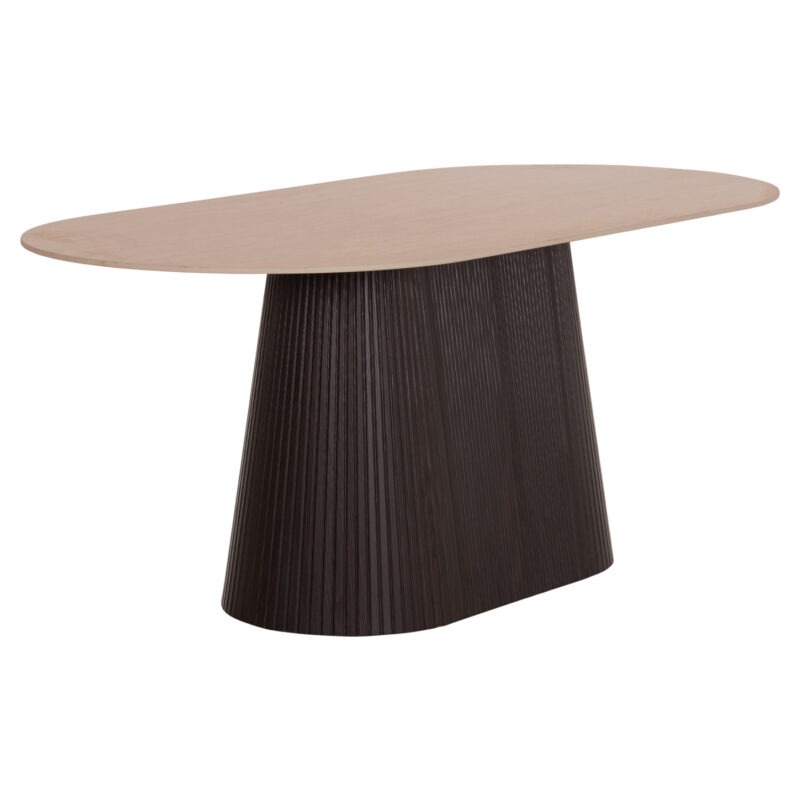 ΤΡΑΠΕΖΙ ΟΒΑΛ CATER ΚΕΡΑΜΙΚΟ TOP ΟΨΗ ΤΡΑΒΕΡΤΙΝΑΣ-MDF ΒΑΣΗ 180x90x74Υεκ