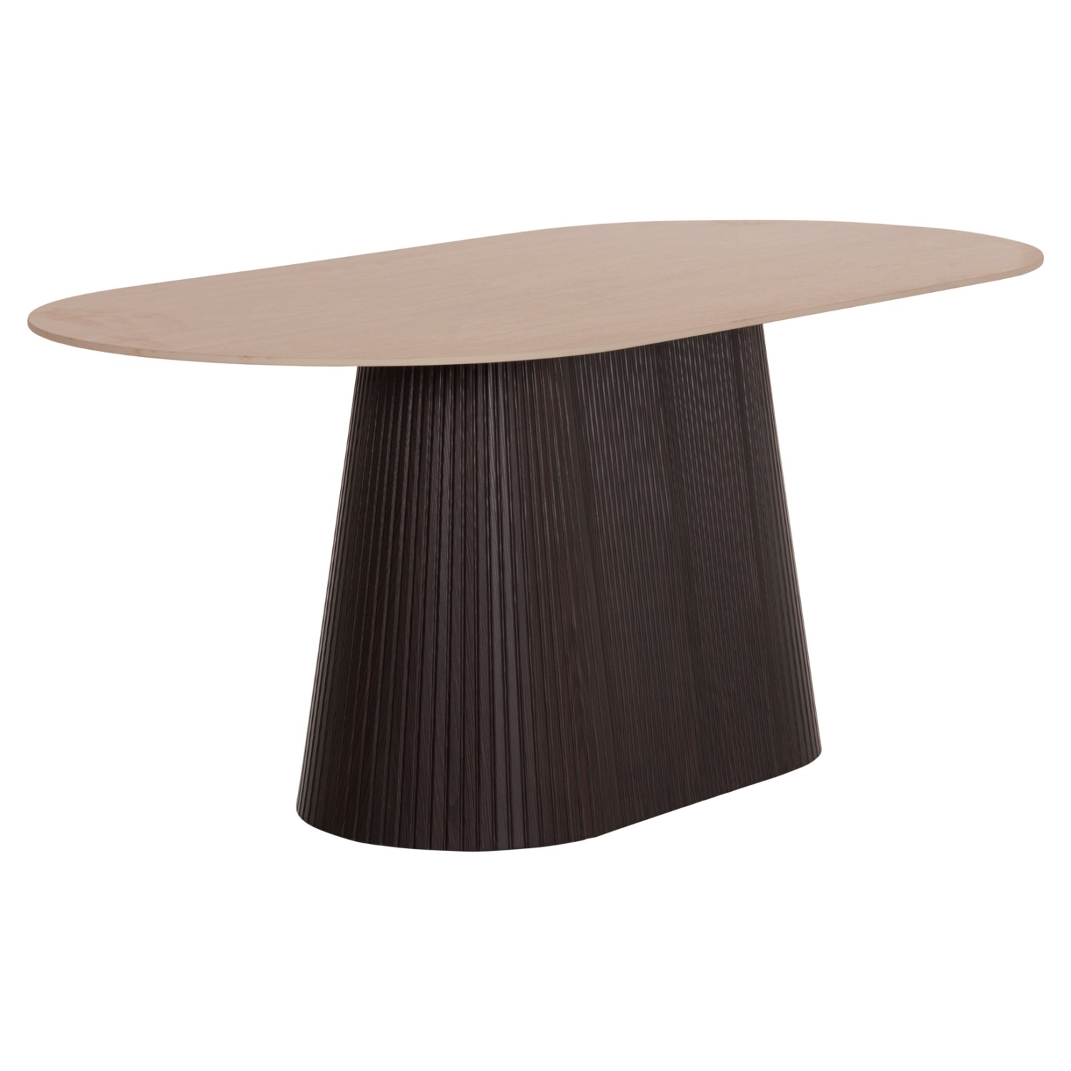 ΤΡΑΠΕΖΙ ΟΒΑΛ CATER ΚΕΡΑΜΙΚΟ TOP ΟΨΗ ΤΡΑΒΕΡΤΙΝΑΣ-MDF ΒΑΣΗ 180x90x74Υεκ - Image 4