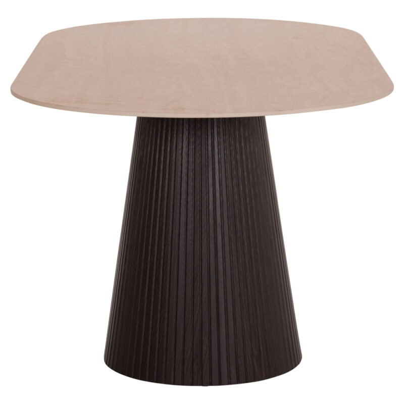 ΤΡΑΠΕΖΙ ΟΒΑΛ CATER ΚΕΡΑΜΙΚΟ TOP ΟΨΗ ΤΡΑΒΕΡΤΙΝΑΣ-MDF ΒΑΣΗ 180x90x74Υεκ