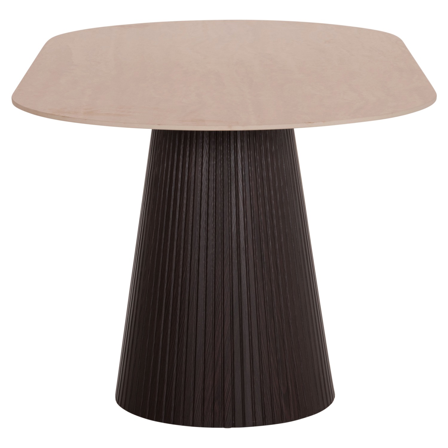 ΤΡΑΠΕΖΙ ΟΒΑΛ CATER ΚΕΡΑΜΙΚΟ TOP ΟΨΗ ΤΡΑΒΕΡΤΙΝΑΣ-MDF ΒΑΣΗ 180x90x74Υεκ - Image 5