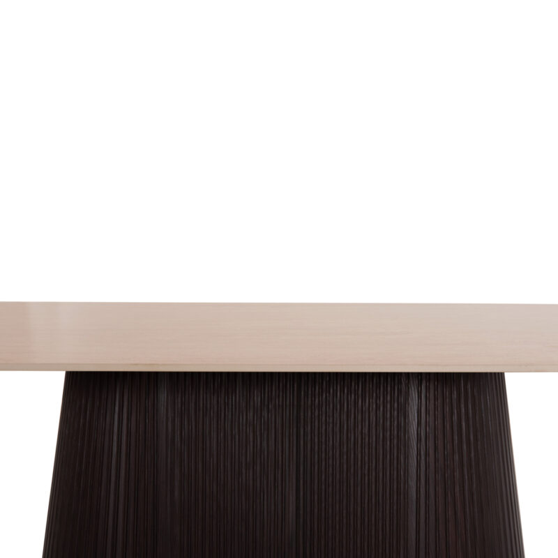 ΤΡΑΠΕΖΙ ΟΒΑΛ CATER ΚΕΡΑΜΙΚΟ TOP ΟΨΗ ΤΡΑΒΕΡΤΙΝΑΣ-MDF ΒΑΣΗ 180x90x74Υεκ