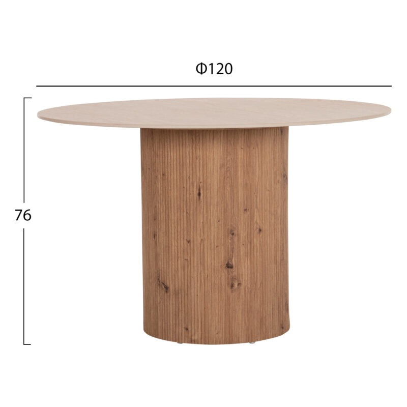 ΤΡΑΠΕΖΙ ΤΡΑΠΕZΑΡΙΑΣ TWIL ΚΕΡΑΜΙΚΟ TOP ΟΨΗ ΤΡΑΒΕΡΤΙΝΑΣ-MDF ΒΑΣΗ Φ120x76Υεκ