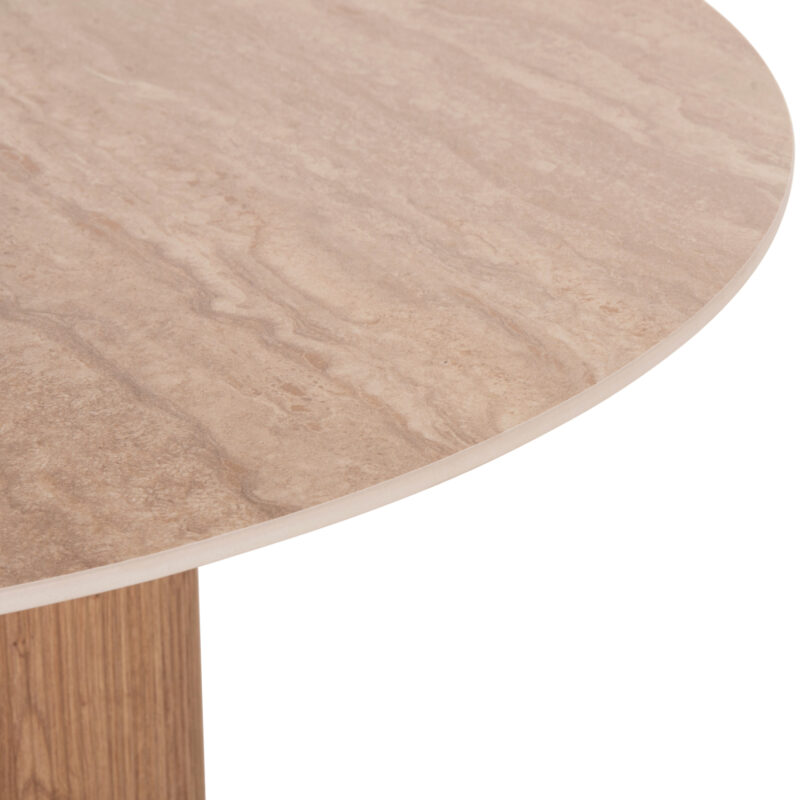 ΤΡΑΠΕΖΙ ΤΡΑΠΕZΑΡΙΑΣ TWIL ΚΕΡΑΜΙΚΟ TOP ΟΨΗ ΤΡΑΒΕΡΤΙΝΑΣ-MDF ΒΑΣΗ Φ120x76Υεκ