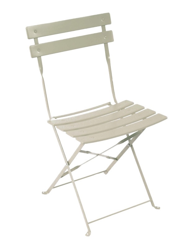 Τραπεζαρία Bistro σετ 3τεμ μεταλλική αναδιπλούμενη σε μπεζ απόχρωση Φ60x71εκ