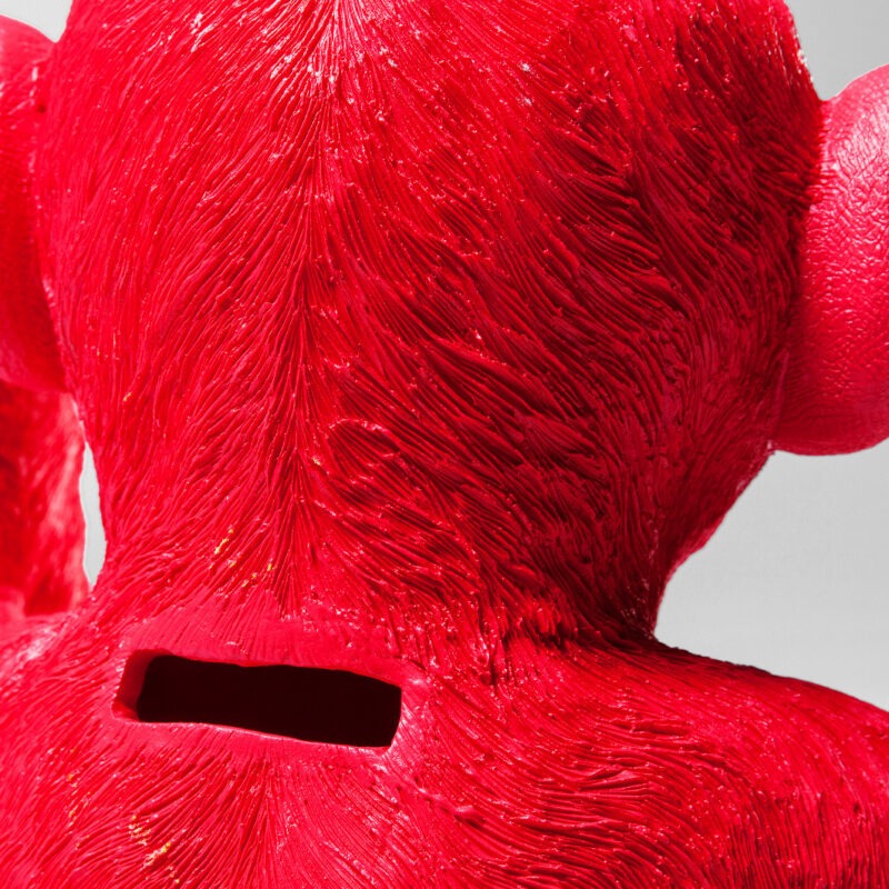 Κουμπαράς Monkey Kikazaru Κόκκινος (PL) 24x23x35εκ