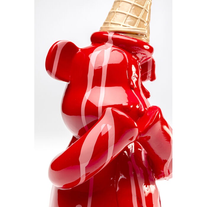 Διακοσμητικό Επιτραπέζιο Sitting Gelato Bear Κόκκινο 18*17*37εκ. - Image 2
