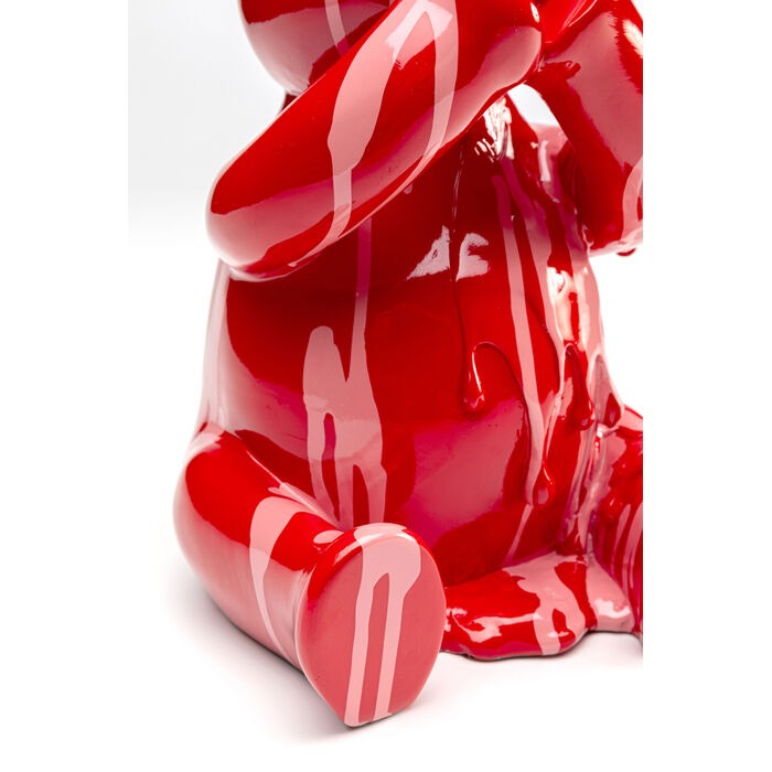 Διακοσμητικό Επιτραπέζιο Sitting Gelato Bear Κόκκινο 18*17*37εκ. - Image 3