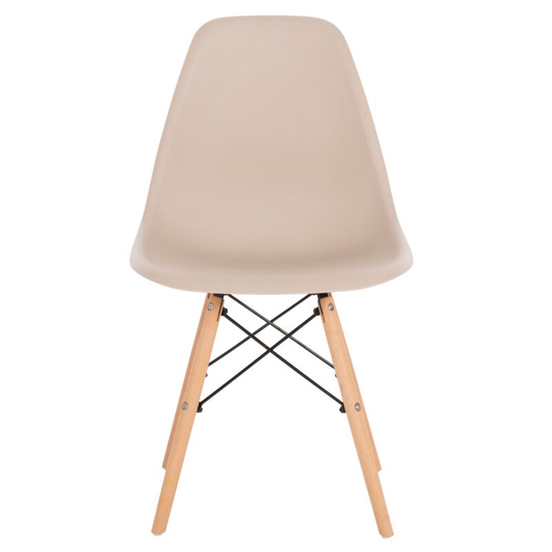 ΚΑΡΕΚΛΑ TWIST ΜΕ ΞΥΛΙΝΑ ΠΟΔΙΑ ΚΑΙ ΚΑΘΙΣΜΑ PP-ΚΑΠΟΥΤΣΙΝΟ 46x50x82Υεκ.