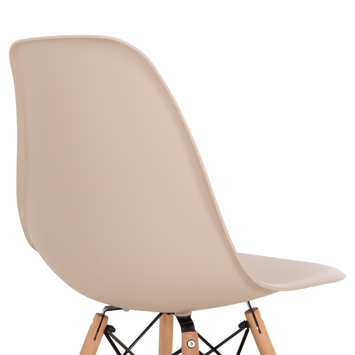 ΚΑΡΕΚΛΑ TWIST ΜΕ ΞΥΛΙΝΑ ΠΟΔΙΑ ΚΑΙ ΚΑΘΙΣΜΑ PP-ΚΑΠΟΥΤΣΙΝΟ 46x50x82Υεκ. - Image 7