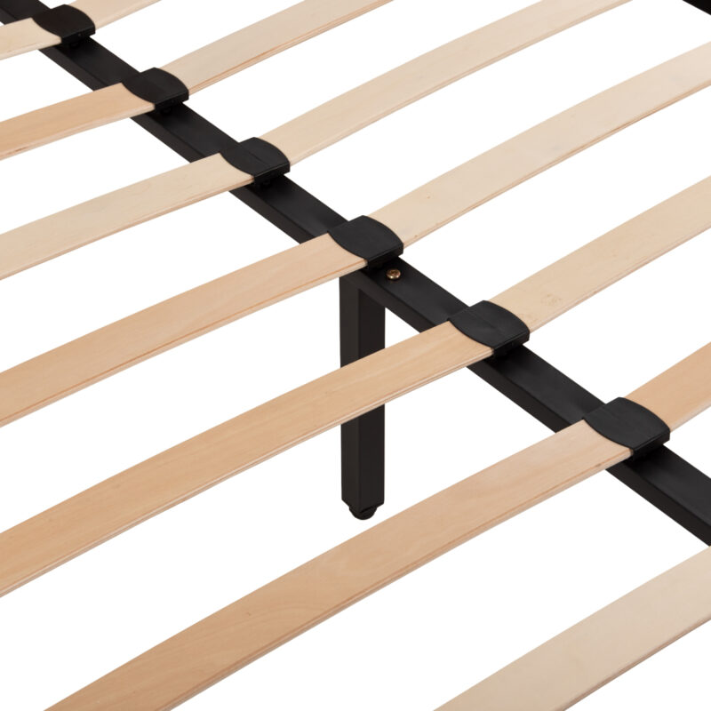 ΚΡΕΒΑΤΙ ΑΠΟ ΜΠΕΖ ΥΦΑΣΜΑ & ΚΑΦΕ ΡΕΛΙ INDRA ΓΙΑ ΣΤΡΩΜΑ 160x200 EK.