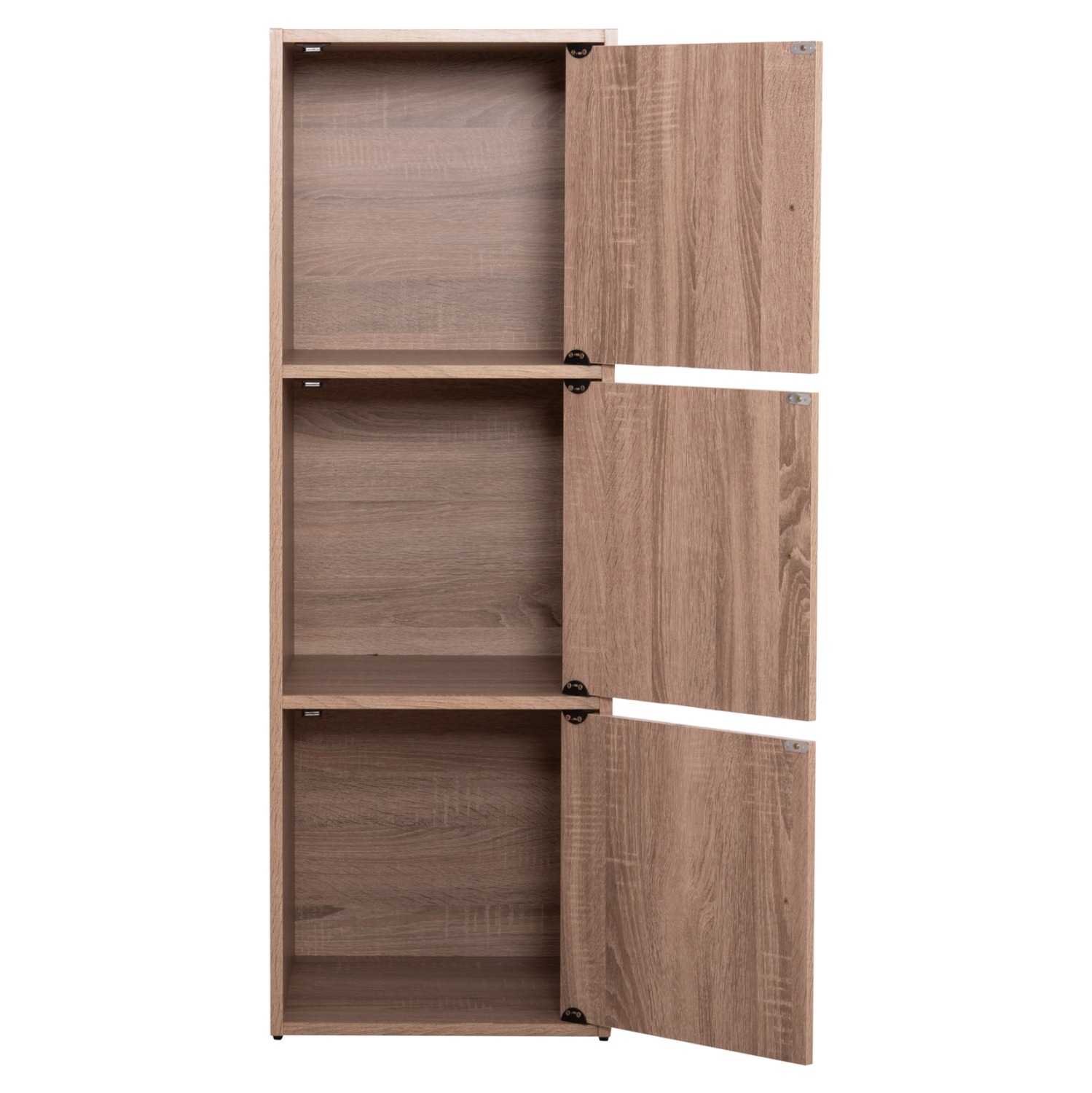 ΝΤΟΥΛΑΠΙ ΜΕ 3 ΑΠΟΘ. ΧΩΡΟΥΣ SORIANO SONAMA OAK ΜΕΛΑΜΙΝΗ 40x39x119Υεκ. - Image 5