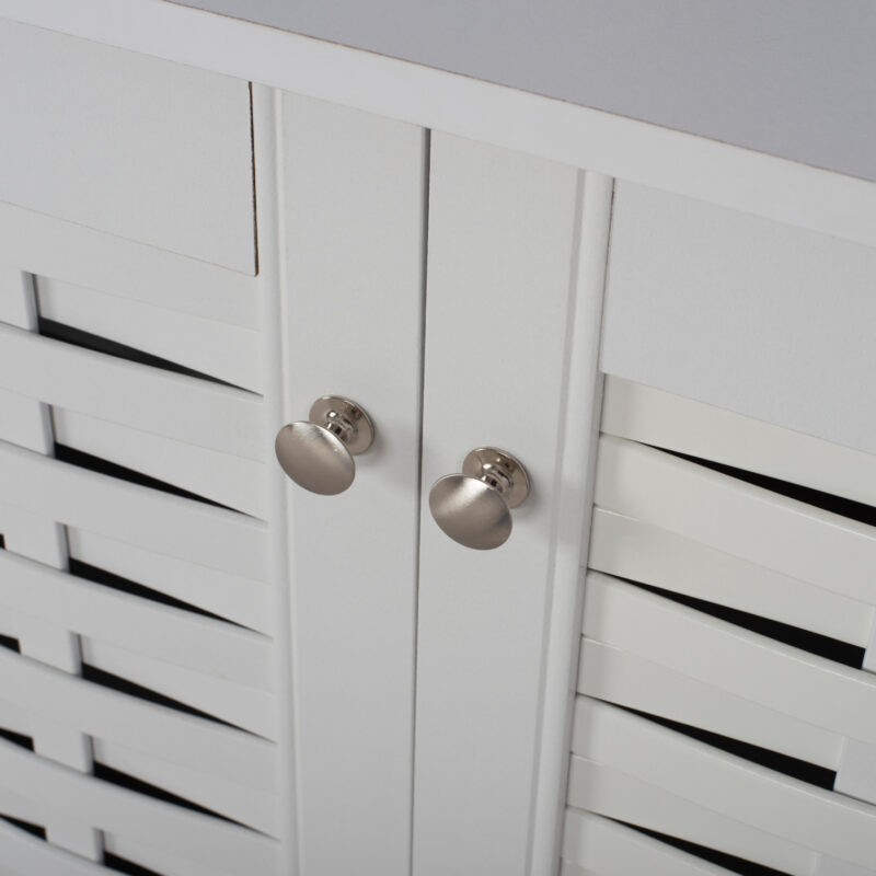 ΠΑΠΟΥΤΣΟΘΗΚΗ-ΝΤΟΥΛΑΠΙ ΜΕΛΑΜΙΝΗΣ ΛΕΥΚΗ ΜΕ ΠΟΔΙΑ CASSIOPE 77Χ34Χ67.5Υεκ.