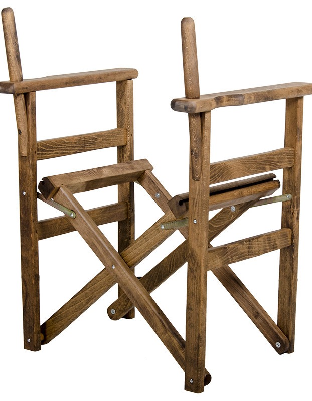 Σκελετός πολυθρόνας σκηνοθέτη Retto μασίφ ξύλο οξιάς καρυδί