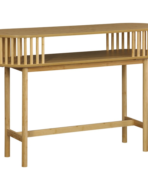 Κονσόλα Nodial MDF/Bamboo σε φυσική απόχρωση 120x39x85εκ