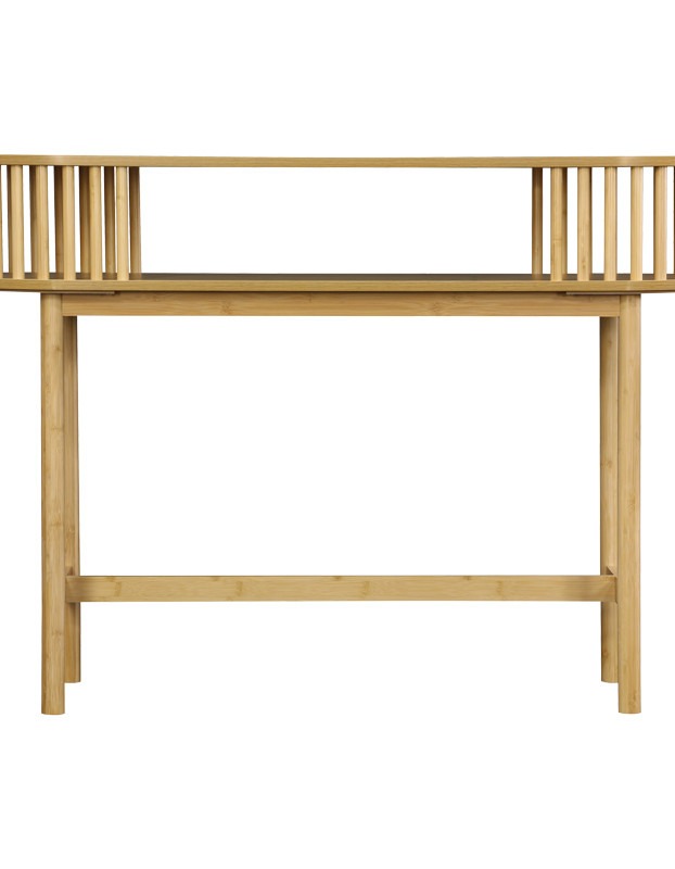 Κονσόλα Nodial MDF/Bamboo σε φυσική απόχρωση 120x39x85εκ