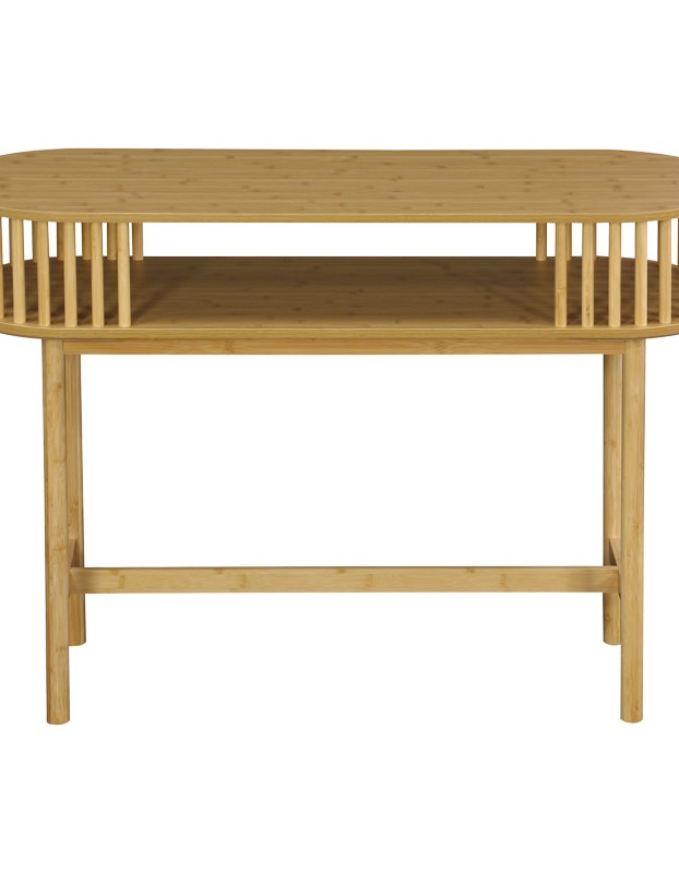 Κονσόλα Nodial MDF/Bamboo σε φυσική απόχρωση 120x39x85εκ