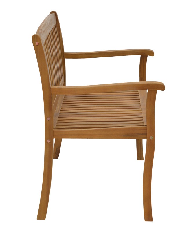 Παγκάκι διθέσιο Jerdu ξύλο ακακίας φυσικό 120x61x87εκ