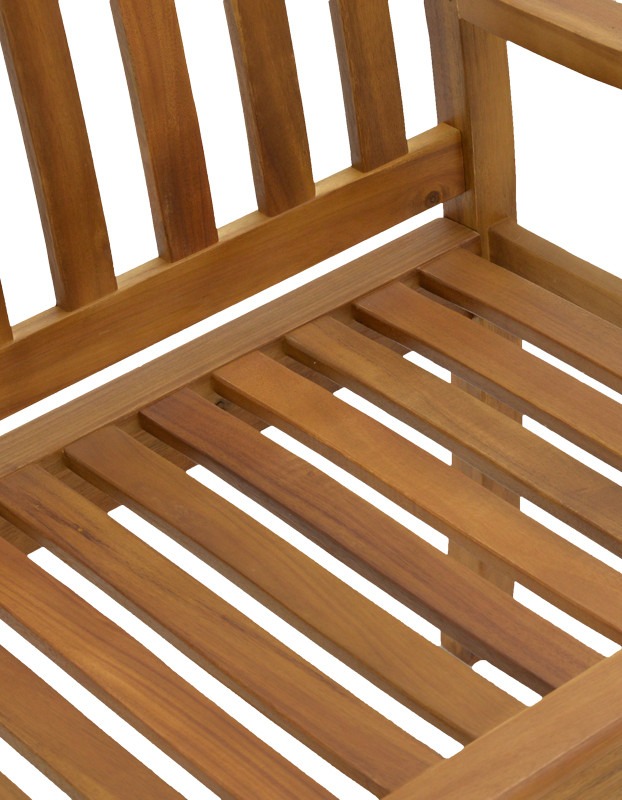 Παγκάκι διθέσιο Jerdu ξύλο ακακίας φυσικό 120x61x87εκ