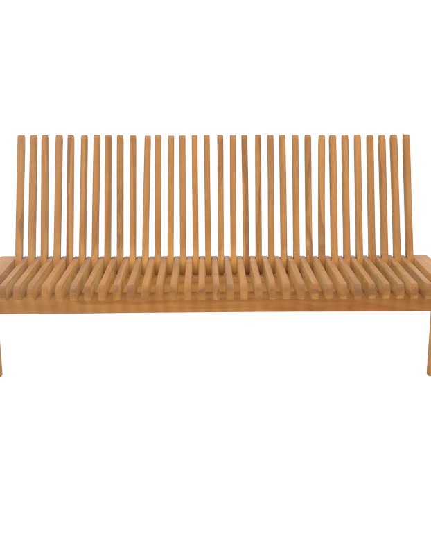 Πολυμορφικός καναπές-παγκάκι Jey teak ξύλο σε φυσική απόχρωση 150x57.5x80εκ