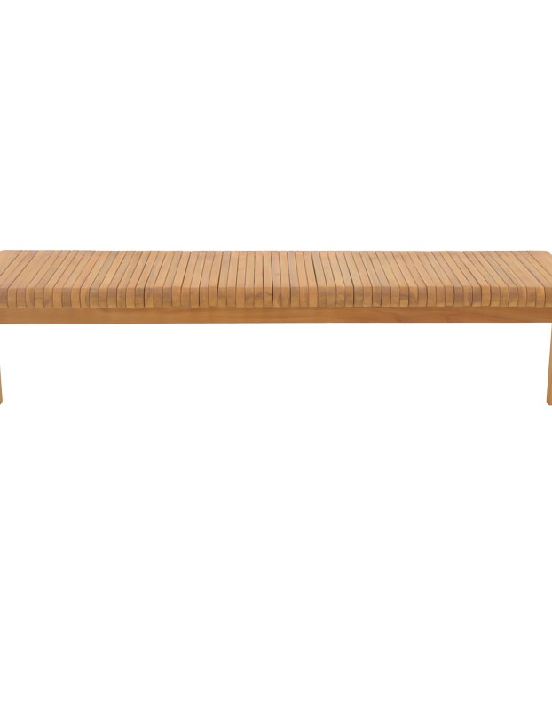 Πολυμορφικός καναπές-παγκάκι Jey teak ξύλο σε φυσική απόχρωση 150x57.5x80εκ