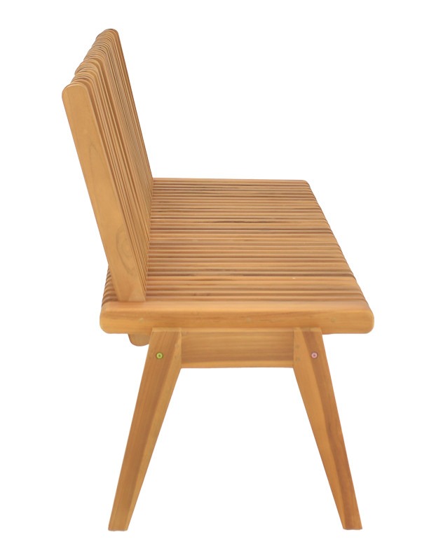 Πολυμορφικός καναπές-παγκάκι Jey teak ξύλο σε φυσική απόχρωση 150x57.5x80εκ