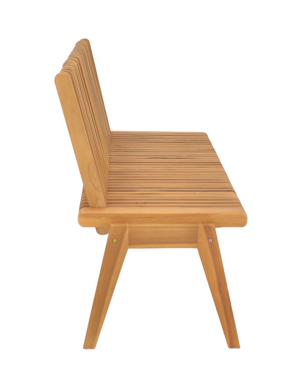 Πολυμορφικός καναπές-παγκάκι Jey teak ξύλο σε φυσική απόχρωση 120x57.5x80εκ