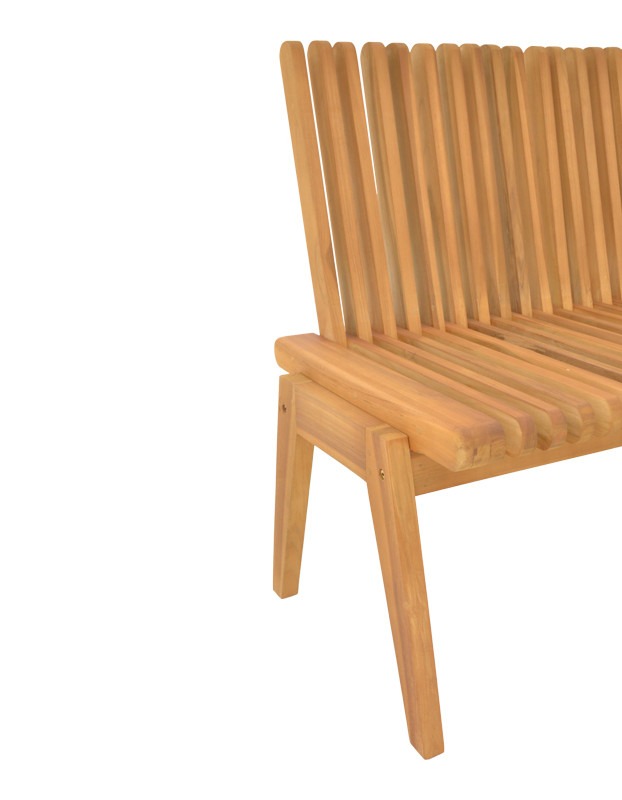 Πολυμορφικός καναπές-παγκάκι Jey teak ξύλο σε φυσική απόχρωση 120x57.5x80εκ