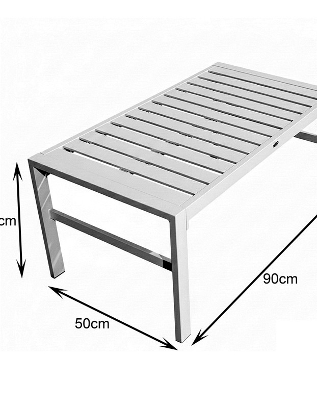Σαλόνι Gardenly σετ 4τμχ αλουμίνιο σε λευκή απόχρωση με μπεζ μαξιλάρια