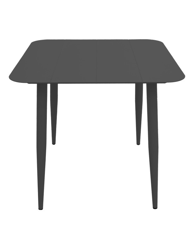 Τραπέζι Vista αλουμίνιο σε μαύρη απόχρωση 80x80x72εκ