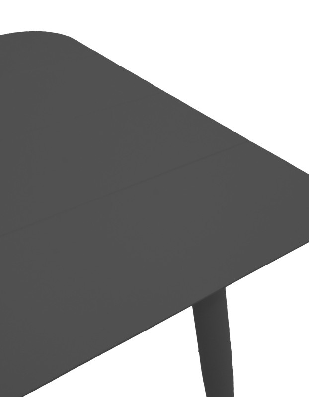 Τραπέζι Vista αλουμίνιο σε μαύρη απόχρωση 80x80x72εκ