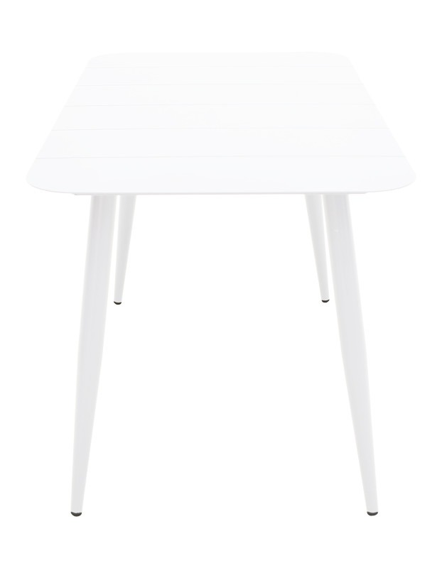 Τραπέζι Vista αλουμίνιο σε λευκη απόχρωση 150x80x72εκ