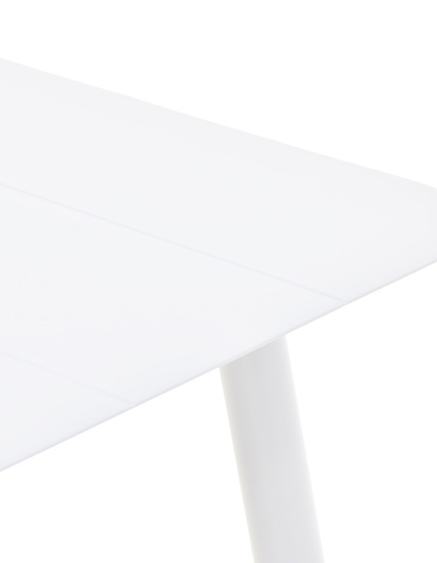 Τραπέζι Vista αλουμίνιο σε λευκη απόχρωση 150x80x72εκ