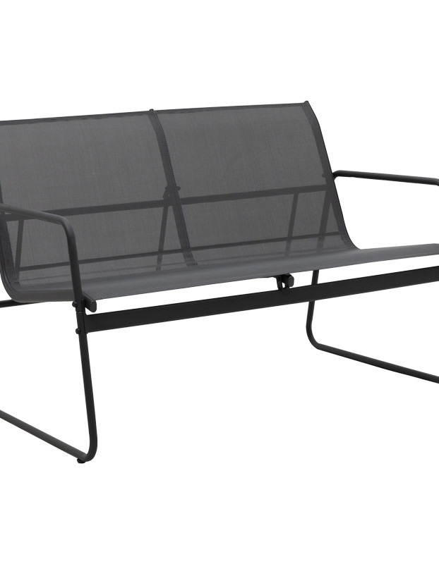 Σαλόνι εξωτερικού χώρου Veranda textilene-μέταλλο σε ανθρακί απόχρωση