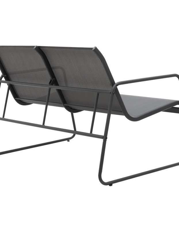 Σαλόνι εξωτερικού χώρου Veranda textilene-μέταλλο σε ανθρακί απόχρωση