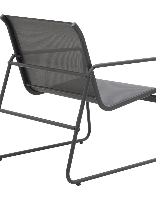 Σαλόνι εξωτερικού χώρου Veranda textilene-μέταλλο σε ανθρακί απόχρωση