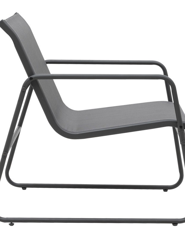 Σαλόνι εξωτερικού χώρου Veranda textilene-μέταλλο σε ανθρακί απόχρωση