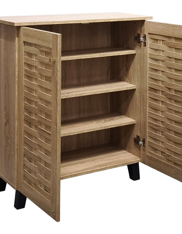 Παπουτσοθήκη-ντουλάπι Mantam pakoworld 12 ζεύγων sonoma 78x34x87εκ