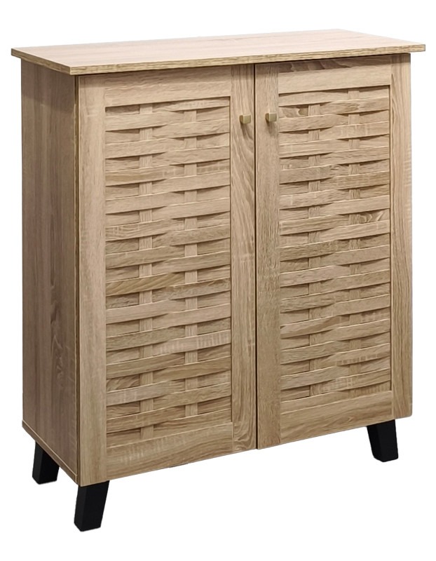 Παπουτσοθήκη-ντουλάπι Mantam pakoworld 12 ζεύγων sonoma 78x34x87εκ