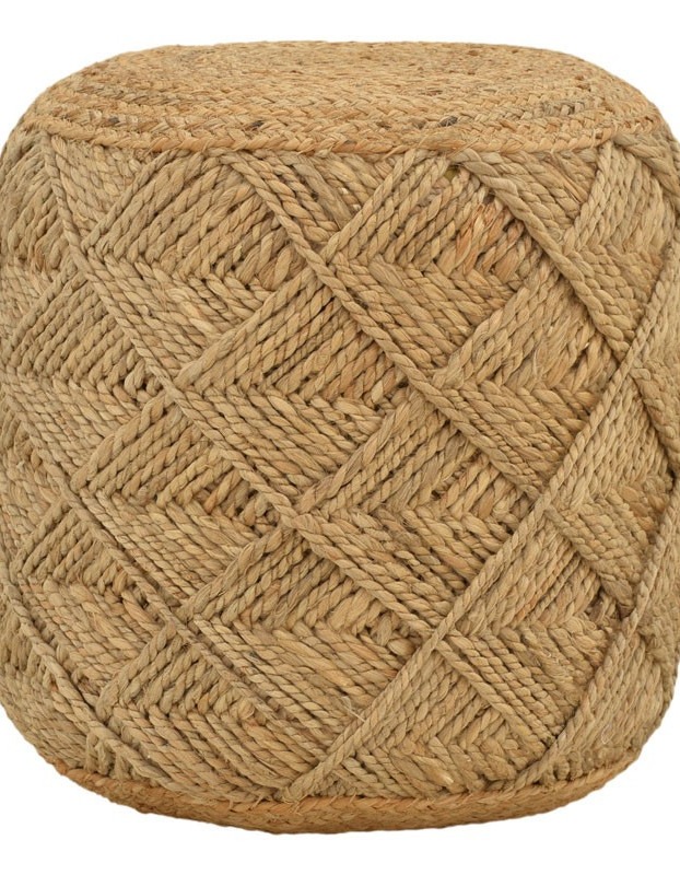 Σκαμπό Vladir Inart φυσικό 100% γιούτα 40x40x40εκ