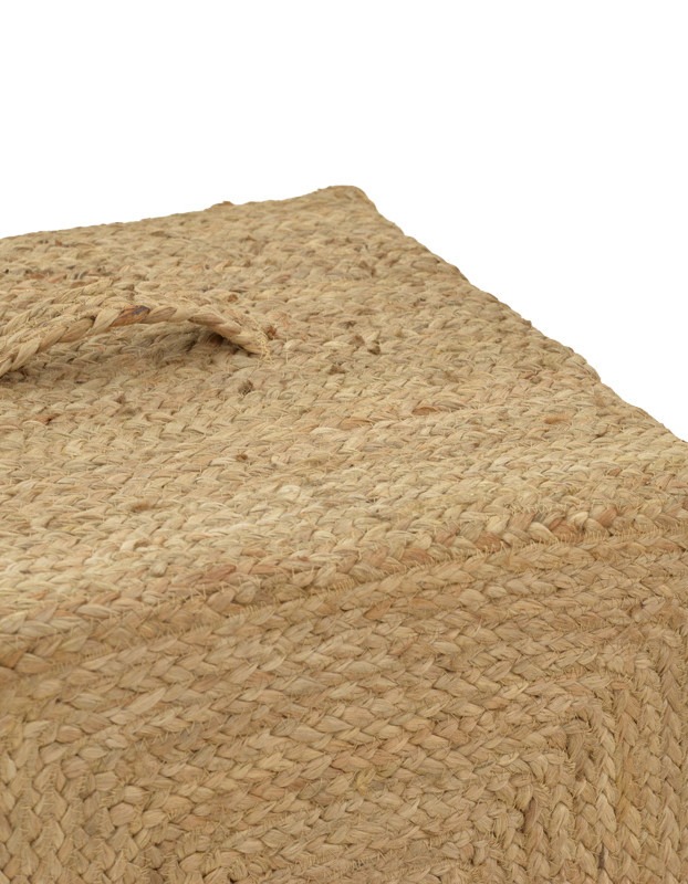 Σκαμπό Tresa Inart φυσικό 100% γιούτα 50x50x35εκ