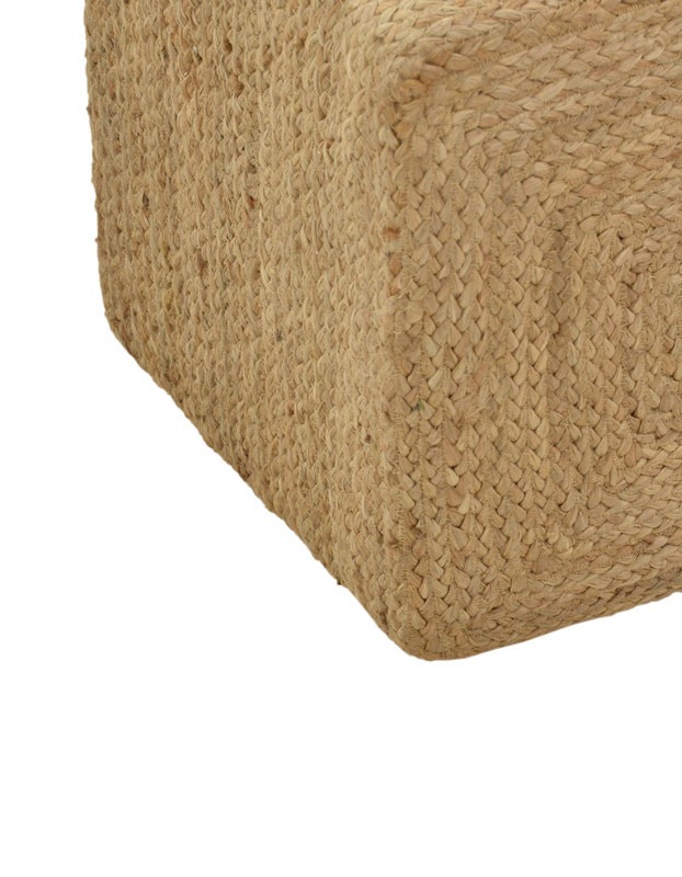 Σκαμπό Tresa Inart φυσικό 100% γιούτα 50x50x35εκ