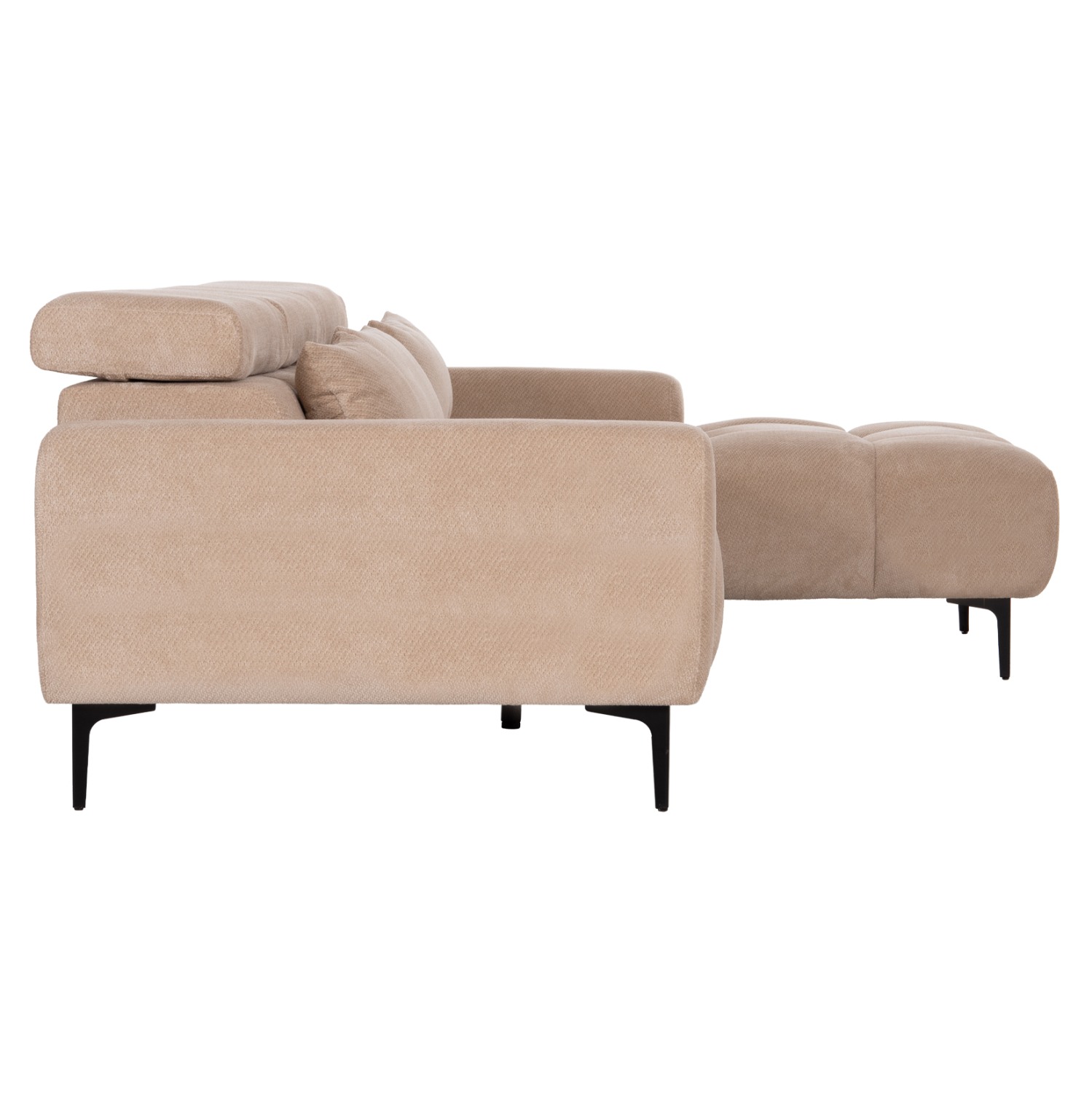 ΚΑΝΑΠΕΣ ΔΕΞΙΑ ΓΩΝΙΑ DIVYA ΜΠΕΖ ΥΦΑΣΜΑ 260x100-174x104Υεκ. - Image 4