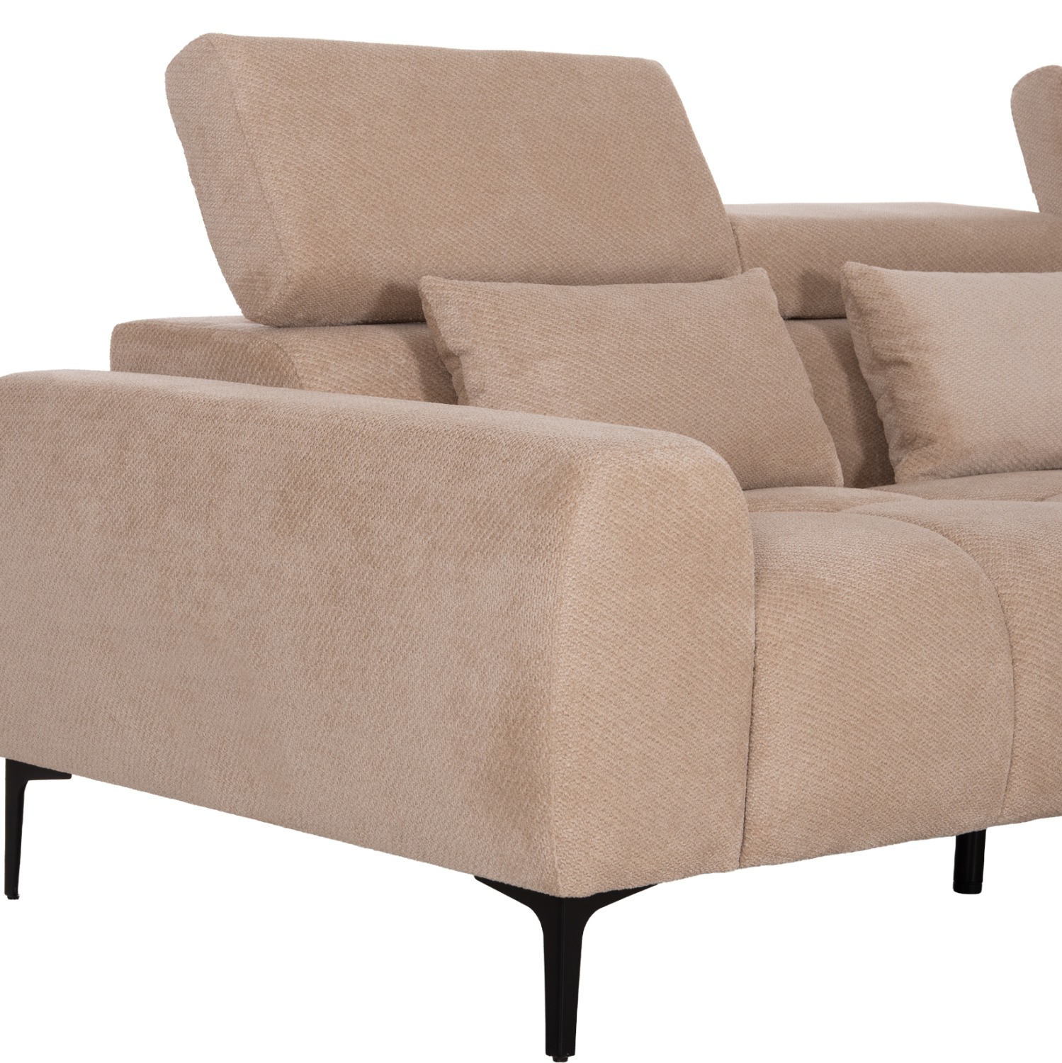 ΚΑΝΑΠΕΣ ΔΕΞΙΑ ΓΩΝΙΑ DIVYA ΜΠΕΖ ΥΦΑΣΜΑ 260x100-174x104Υεκ. - Image 8