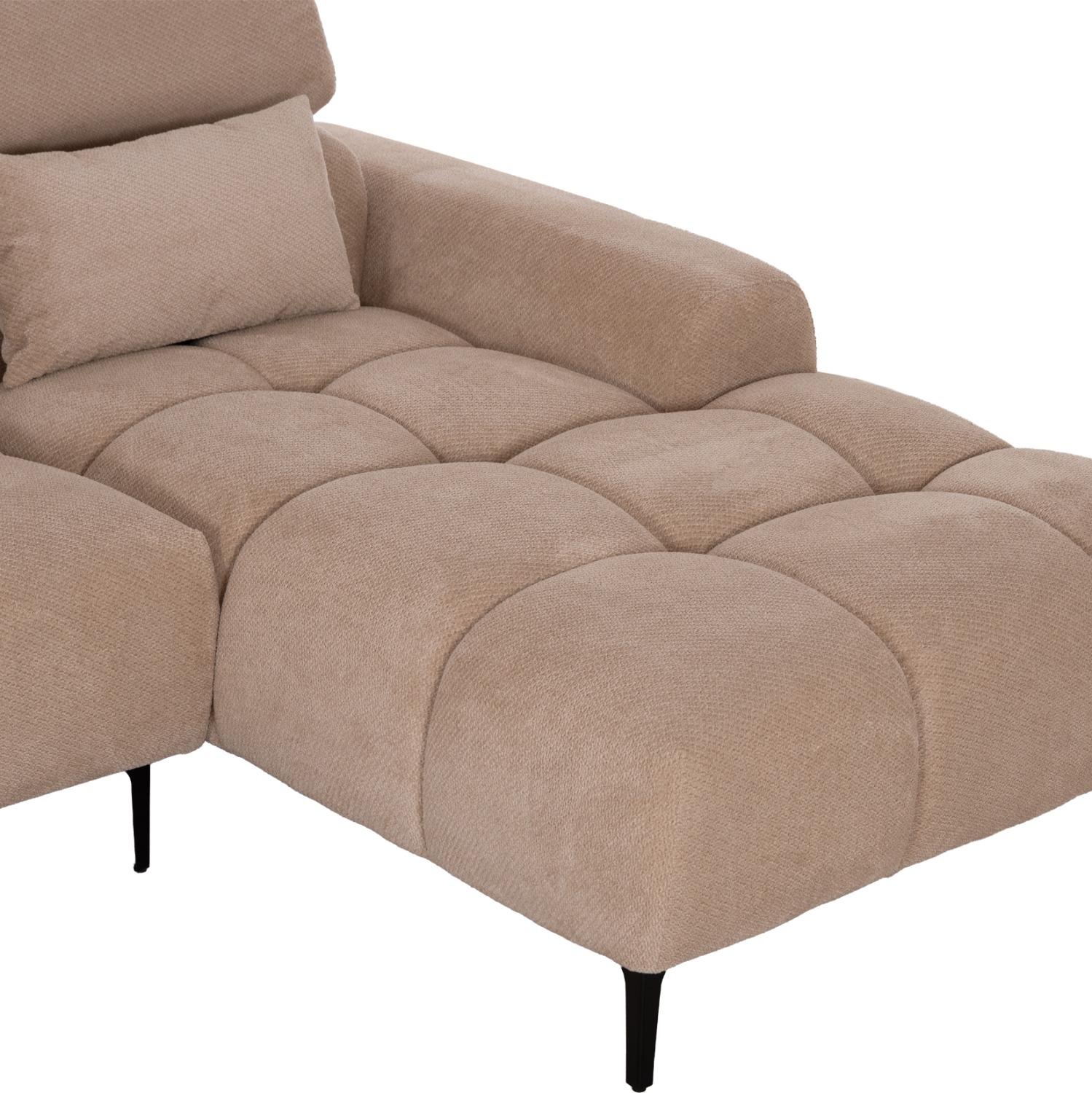 ΚΑΝΑΠΕΣ ΔΕΞΙΑ ΓΩΝΙΑ DIVYA ΜΠΕΖ ΥΦΑΣΜΑ 260x100-174x104Υεκ. - Image 9