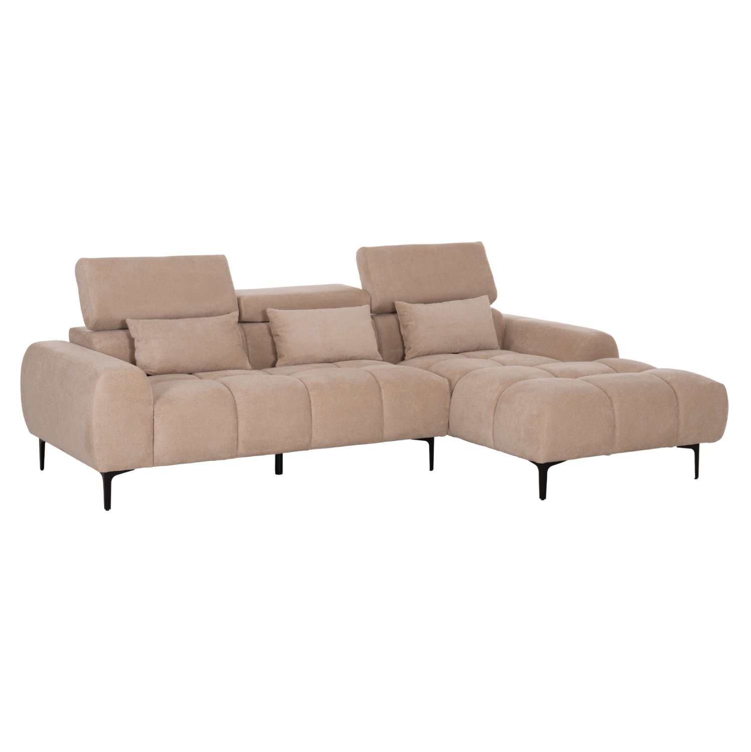 ΚΑΝΑΠΕΣ ΔΕΞΙΑ ΓΩΝΙΑ DIVYA ΜΠΕΖ ΥΦΑΣΜΑ 260x100-174x104Υεκ.