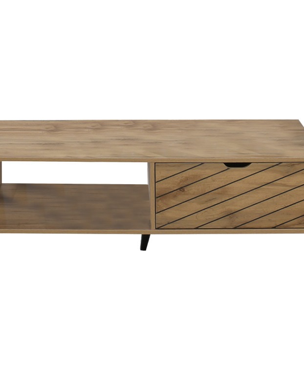 Τραπέζι σαλονιού Thelma oak μελαμίνης 120x60x41.6εκ - Image 2