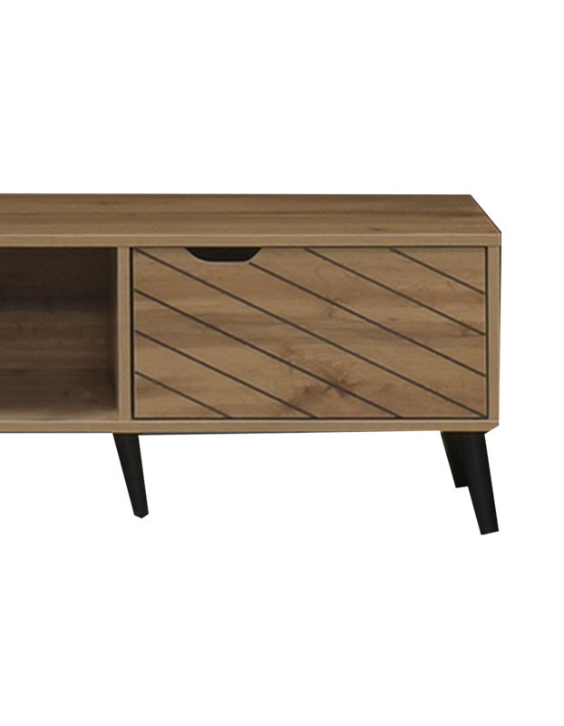 Έπιπλο τηλεόρασης Thelma oak μελαμίνης 150x40x41.6εκ - Image 3