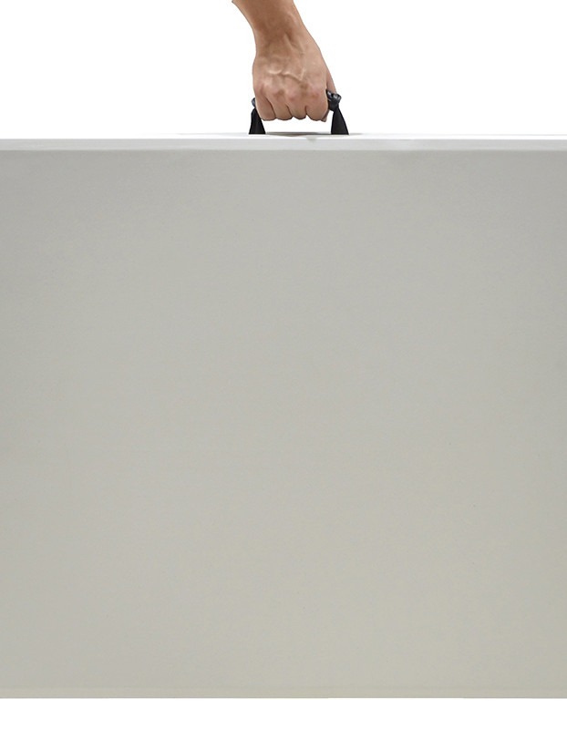 Τραπέζι catering Rodeo πτυσσόμενο-βαλίτσα λευκό 122x60x74εκ